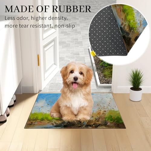 Funny Pig Doormat 17x29.5 Inch, Cute Piglet Indoor Door Mat, Farm Animal Non-Slip Welcome Rug Gifts for Living Room, Kitchen, Bedroom,Farmhouse Decor - color: Funny Pig