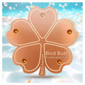 OICEME Bird Bath Purification Disk Pure Copper Outside Winter Solar Power Birdbath Heater Hanging Bowl Metal Deicer Cage Dispenser Water Ground Pedestal Cleaner Nectar Food Pole Large House Birdhouse - color: Copper Lucky Clover