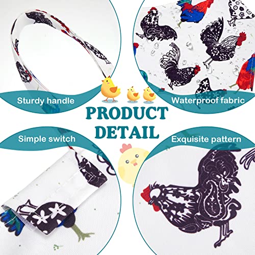 Paterr 2 Pack Chicken Holder Bag, Chicken Carrier Sling Catching Hand Bag Hen Sling with Handle Farm Supplies for Hen Rooster Transport Traveling Hiking Driving(White,11.8 x 11.8 Inch) - color: White, size: 11.8 x 11.8 Inch