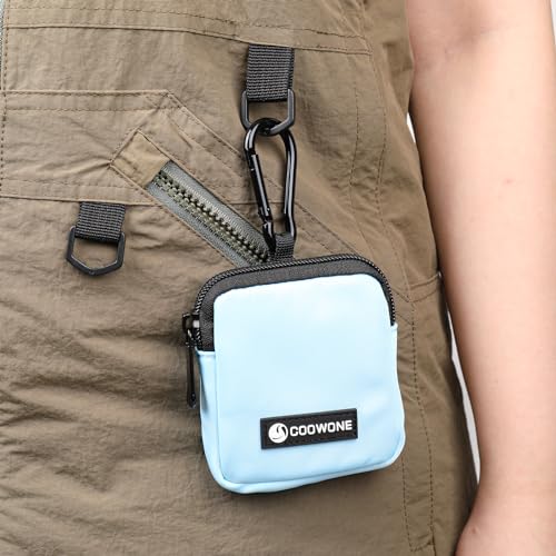 Dog Treat Pouch Pocket Sized Pet Puppy Training Pouch for Dog Training Behavior Aids, Waterproof Nylon Fabric Dog Poop Bag Holder, Hands Free Dog Walking Bag with Metal Carabiner (Blue) - color: Blue