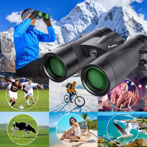 Monocular 12x42 Roof Prism Binoculars for Adults -Monoculars for Adults High Power with BAK4 Prism & FMC Lens, Suitable for Bird Watching Hunting Hiking Camping - color: black