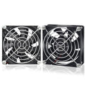 80mm IP56 Moisture-Proof Fan 2 Pack 12V DC RV Refrigerator Cooling Fans 3500RPM High Airflow Brushless DIY Fridge Fans Replacement(2 Wire 3 Pin)