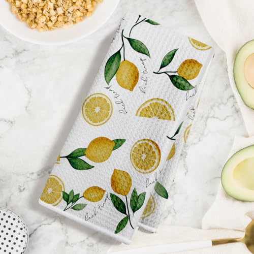 Jztco Funny Trump Kitchen Towel, Lemon Gifts Reusable Hand Towels-02 | Absorbent Microfiber Dish Cloth Tea Towels for Kitchen Home Decor, Anti Trump Gifts for Women 14x24 Inch - color: Multi 1612