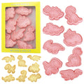 8Pcs Dinosaur Cookie Cutter T-Rex Triceratops Biscuit Molds for Kids Baking | Pterosaur & Brachiosaurus Cookie Molds, Ideal for Kids Birthday, Dino Party & Handmade Craft Making - color: Dinosaur B