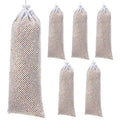 Weewooday 6 Pieces Finch Sock Feeder, Thistle Seed Sock Bird Feeder, Instant Seed Bag Hanging Bird Feeders for Outdoors Garden Yard Wild Birds, 4.7 x 11 Inch (White) - color: White