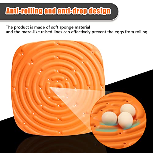 6PCS Washable Nesting Pads Chicken Nesting Boxes Chicken Bedding for Chicken Coop,Reusable & Improves Eggs Production (6 Pack) - color: red