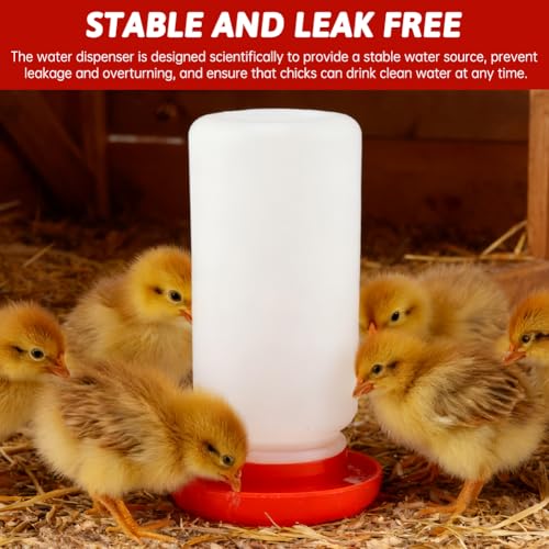 4Pcs Chick Feeder and Waterer Kit, 3×12-Hole Anti-Spill Trough Feeders & 1 Automatic Waterer, Baby Chick Starter Kit for Chicks Ducklings Quail & Small Poultry