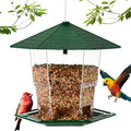 Jealoeur Bird Feeders for Outdoors Hanging Bird Feeder Wild Birds Seed, Green - color: Green
