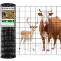 Gisafai 16 Gauge Galvanized Welded Wire Fence 4 ft x 100 ft PVC Coated Hardware Cloth, 2.36" x 2.36" Mesh, Heavy Duty Garden Fencing Roll for Chicken, Dog Yard, Deer Cattle & Animal Protection(Black) - color: Black, size: 4 ft X 100 ft