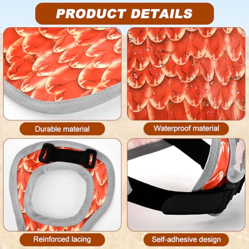 4PCS Chicken Saddles for hens, Chicken Apron Back Protector for Hens with Adjustable Strap, Chickens Hen Mating Saddle, with 50pcs Chickens Identification Band