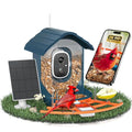 Smart Bird Feeder with Camera, 2K HD AI Identify Birds Species, Bird Watching Camera with Solar Panel, Gift for Mom Dad Birdlovers