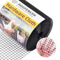 8in x 50ft Black Hardware Cloth 1/2 inch 19Ga PVC Coated Mesh | Vinyl Coated Fence, Welded Metal Chicken Wire Fencing Roll, Garden Plant Fencing, for Chicken Coop and Home Improvement - size: 1/2 inch 8in x 50ft