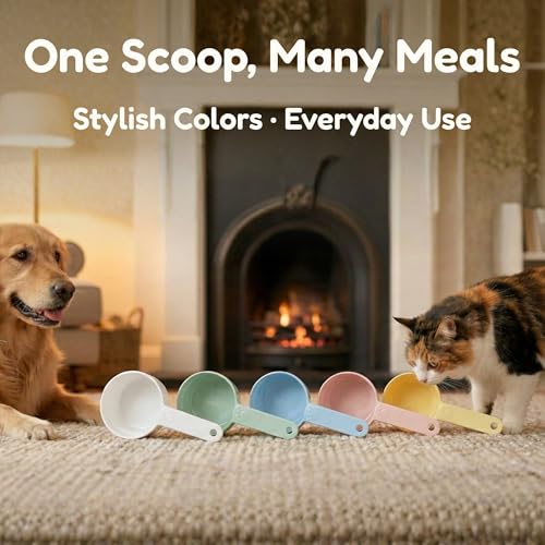 1 Cup Dog Food Scoop, Extra Long Handle Sturdy Melamine Pet Food Measuring Scoop with Clear Marking Lines, BPA-Free, Shatterproof, Dishwasher Safe (Green, 1 Cup) - color: Green, size: 1 Cup