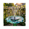 AISITIN Solar Bird Bath Fountain with 6 Nozzles & DIY Separated Design | 3 Anti-Drift Brackets, Ground Stakes, Attract Birds, Upgrade Filter, Solar Fountain for Bird Bath, Fish Tank, Garden, Pond