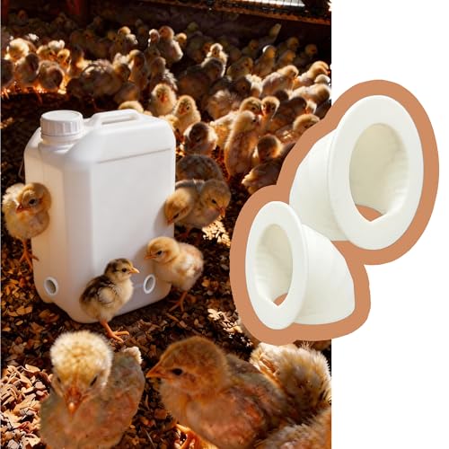16 Pack Quail Feeder No Waste Feeder Port for DIY Bucket Container (1.75in) | Quail Feeder Port Tools for Outdoor Coturnix Farming - color: 1.75in*16pcs