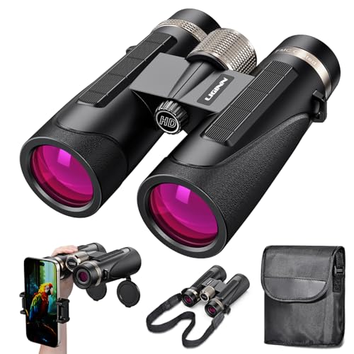 12x42 UHD High Powered Binoculars for Adults (12X42)