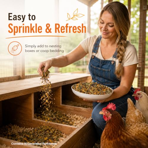 MAQIHAN 30oz Chicken Nesting Herbs - Natural Dried Poultry Coop Bedding | Poultry Habitat Supplies for Laying Hens Chicks, Coop Refresher, Roosting Bars, Box Pads, Vacuum Packed Winter Bedding - size: 1.88 Pound (Pack of 1)