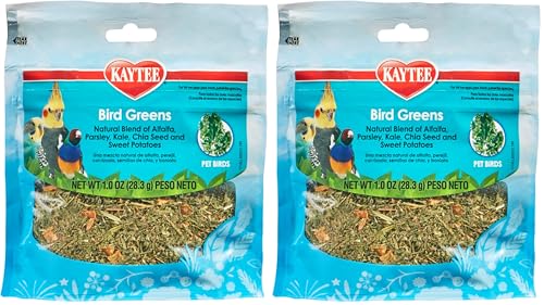 Kaytee Bird Greens Treat for All Pet Birds, 1 oz (Pack of 2) - size: 1 Ounce (Pack of 2)
