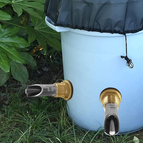 5 Sets Pig Nipple Waterer with Water Tank Connectors and Hole Opener | Sturdy,Durable,And Corrosion-Resistant Stainless Steel And Brass,Automatic Water Control System,Easy Install With Hole Opener