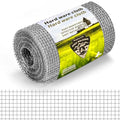 Hardware Cloth 12" x 20', 1/8" 27 Gauge Galvanized Wire Mesh Roll, Welded Metal Screen for Chicken Coops, Poultry Fencing, Animal Cages, Garden Barriers, DIY Craft Projects - size: 1/8" 27ga 12in x 20ft