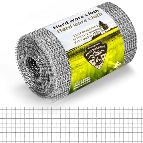 Hardware Cloth 4" x 30', 1/8" 27 Gauge Galvanized Wire Mesh Roll, Welded Metal Screen for Chicken Coops, Poultry Fencing, Animal Cages, Garden Barriers, DIY Craft Projects - size: 1/8" 27ga 4in x 30ft
