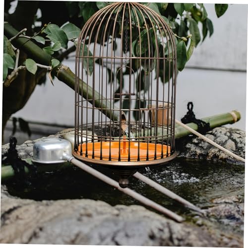 Toyvian Bird Cage Bottom Tray Waterproof Plastic Poop Tray for Birds Parrot Cage Accessories Replacement Litter Holder Compatible Birdcages - color: Light Brown