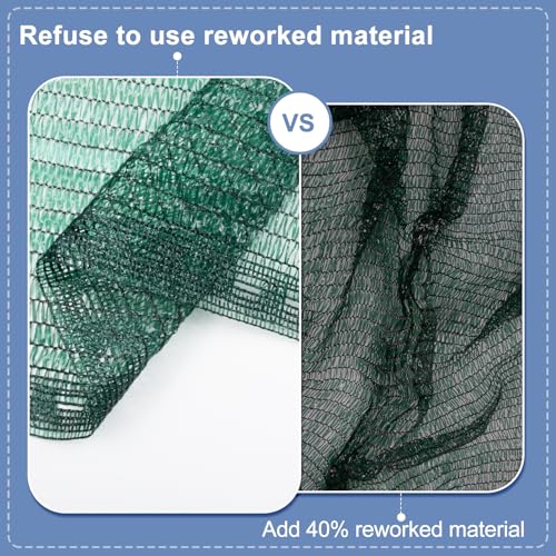 LOVE STORY 6.5x10FT 55% Dark Green Shade Cloth Sun Shade Net UV Resistant Mesh Tarp Plant Cover Sunblock Net for Garden,Greenhouse,Vegetables,Flowers - color: 55% Shade-dark Green, size: 6.5FTx10FT