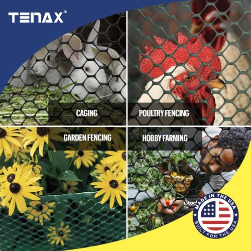 Tenax 2A230090 Poultry Fence 3' x 25' Black Made in USA - color: Black, size: 3-ft x 25-ft