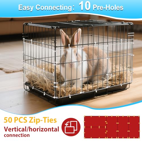 Harhana Cage-Guard, 12 Pieces Clear Transparent Pet Cage Protector, Chew-Proof Barrier for Hamster, Rabbit, Bird Cages, DIY Customizable Edge Cover to Protect Wires & Prevent Mess