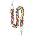 Parrot Rope Climbing Toy 18.5 Inch Cotton Rope Perch for Birds Cage Exercise and Chewing Toy for Parrots Cockatiels - size: 40cm