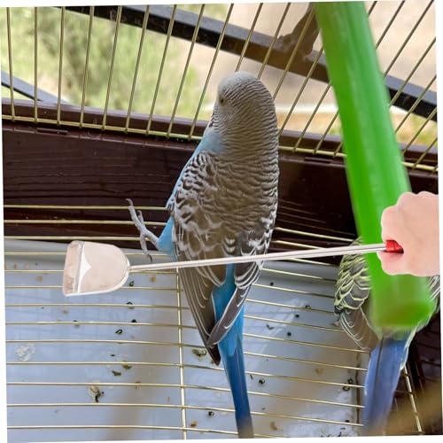 MERRYHAPY 2pcs Bird Cage Cleaning Brush Set Pet Cage Cleaner Brush Pet Feeder Cleaning Tools Reptile Chicken Coop