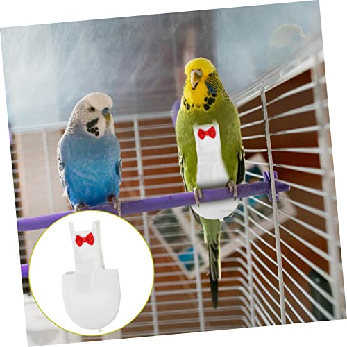 Yardwe Flight Bird Diaper Suit for Parrots Washable Nappy for Cockatiels Parakeets and Pigeons Soft Material Eye-catching Design White - size: 14x7cm
