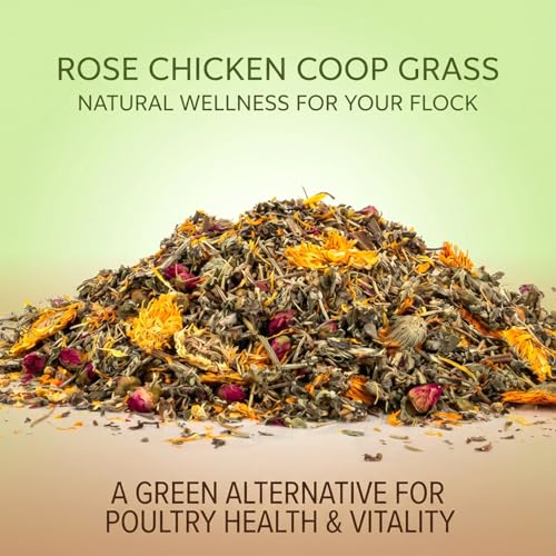 Sukh 10oz Chicken Nesting Herbs - Poultry Herb Blend and Hemp Bedding | Chicken Coop Accessories for Hens Ducks, Nesting Box Pads, Roosting Bars, Winter Coop Decor and Poultry Habitat Supplies