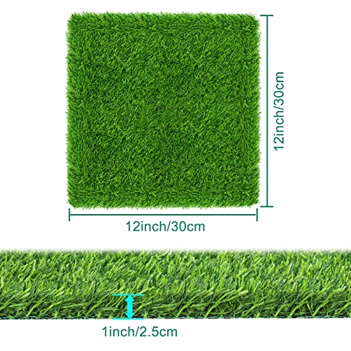 6 Pack Chicken Nesting Box Pads - Washable Artificial Grass Nesting Pads - Chicken Nesting Pads for Chicken Coop and Pet Garden Lawn Indoor Outdoor 12"×12"×1" - color: 6pack-green