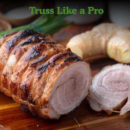 Regency Wraps Trussing Bands, 7 Inch Poultry Loops, 50 Pack, Oven Safe | Food Safe Cotton Elastic For Making Rotisserie Chicken, Roasting Turkey, Forming Roasts, Alternative To Butcher Twine