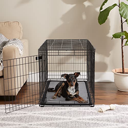 Bone Dry Striped Pet Cage Mat, X-Large - 25 x 39, Gray - size: XL
