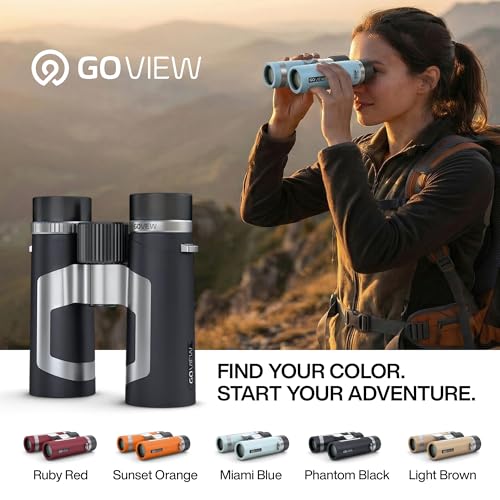 ZOOMR 10x34 Binoculars for Adults, BAK4 Prism - Phantom Black | Lightweight, Fully Multi-Coated Optics, Smartphone Adapter Compatible, Waterproof IPX5/6 PORTR™ - color: Phantom Black