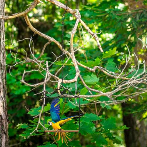Hummingbird Swings and Perches 6.7x5.1in Humming Bird Swing | Hummingbird Perch for Hanging Indoor Outdoor Trunk Lawn Patio Garden