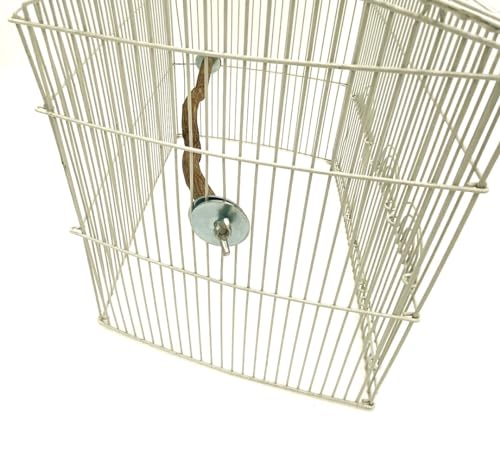 Polly's Full Length Hardwood Cage Perch for Parakeets, Cockatiels, Cockatoos, Macaws, and Other Birds (12") - size: 12"