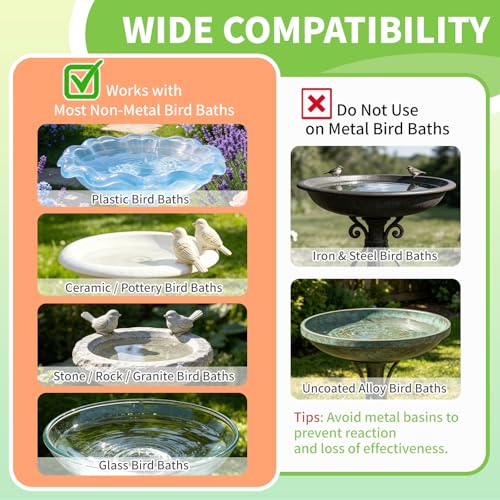 1-Pack 99.9% Pure Copper Bird Bath Purification Disk, 0.6mm Bird Bath Copper Disk with Triple-Point Support, All-Season Copper Plate Copper Disc for Outdoor Bird Bath, Bowl - color: Bird Bath Copper Disk - 1 PACK