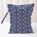 Japanese Wave Wet Bag Reusable Wet Dry Bags for Travel Beach Pool Gym Yoga Bath, Ocean Wave Waterproof Bag for Swim Suit Dirty Gym Cloth, Minimalism Diapers Cosmetic Bags Toiletries Daycare Organizer - color: Multi 02437