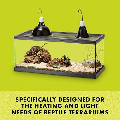 Zilla Pet Reptile Premium Heat Lamp Reflector Dome Fixture, 8.5 Inches - size: 8.5 Inch (Pack of 1)
