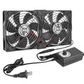 Big Airflow 2 x 120mm 240mm AC 110V 120V 220V 240V Variable Speed Fan for Mining Machine Cabinet Chassis Server Workstation Cooling