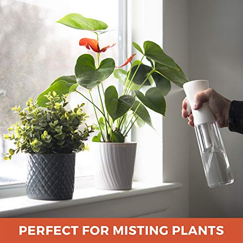 Hair Spray Bottle Continuous Water Mister Spray Empty Ultra Fine for Hair Styling, Pets, Plants, Cleaning, Misting & Skin Care, Salons, for Taming Hair in Morning, Curly Hair, Essential Oil - color: Clear