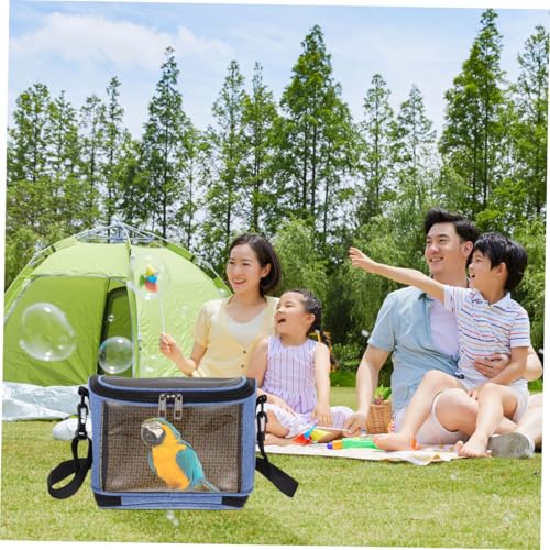 NUOBESTY Transparent Parrot Carrier Bag Capacity Portable Pet Bird Travel Pouch Handheld Outdoor Carrying Bag Breathable Scratch-Resistant Design for Travel