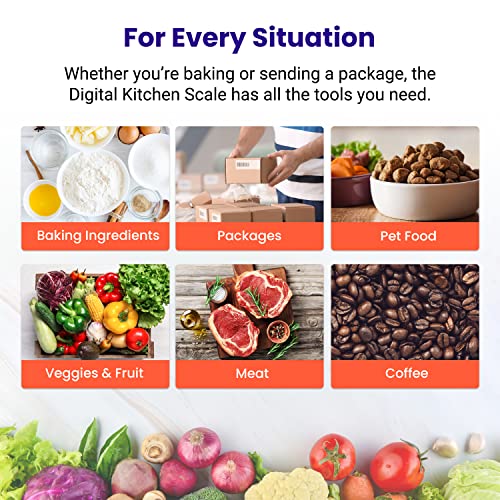 Etekcity 0.1g Food Kitchen Scale, Bowl, Digital Grams and Ounces for Weight Loss, Dieting, Baking, Cooking, and Meal Prep, 11lb/5kg, Stainless Steel Silver | 11lb/5kg capacity with tare, removable bowl, ideal for baking, coffee, meal prep and portion cont