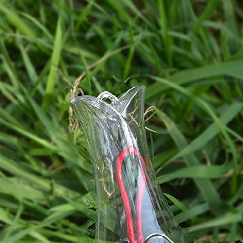 Mini Hummingbird Feeder 4 Pack 2.3oz Small Nectar Plastic Red Cute Hummingbird Feeders with Hanging Wires for Outdoor (Tulip Tube) - style: Tulip Tube
