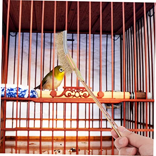 MERRYHAPY 1Set Professional Bird Brush Durable Cleaning Brush for Bird Cage Effortlessly Dirt Fecal for Parrots Birds