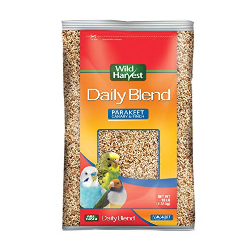 Wild Harvest Daily Blend Nutrition Diet for Parakeet, Canary and Finch 10 Pounds, Orange flavour - size: 10 Pound (Pack of 1)