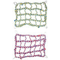 2PCS 12.5 Inch Yellow Red Woven Climbing Net Hammock Net with Stainless Steel Hook Climbing Toys Suitable for Bird Hamsters Guinea Pigs